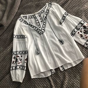 Abercrombie and Fitch embroidered blouse